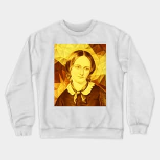 Emily Bronte Golden Portrait | Emily Bronte Artwork 11 Crewneck Sweatshirt